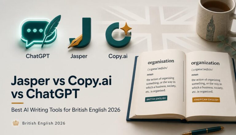 Jasper vs Copy.ai vs ChatGPT comparison for British English writing