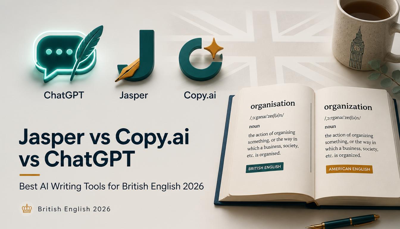 Jasper vs Copy.ai vs ChatGPT comparison for British English writing