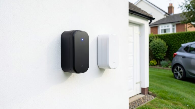 Wallbox and Ohme home EV chargers mounted on a UK garage wall for side-by-side comparison