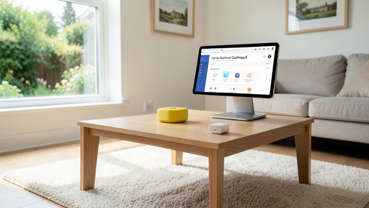 Home Assistant hub with Matter protocol devices set up in a UK home