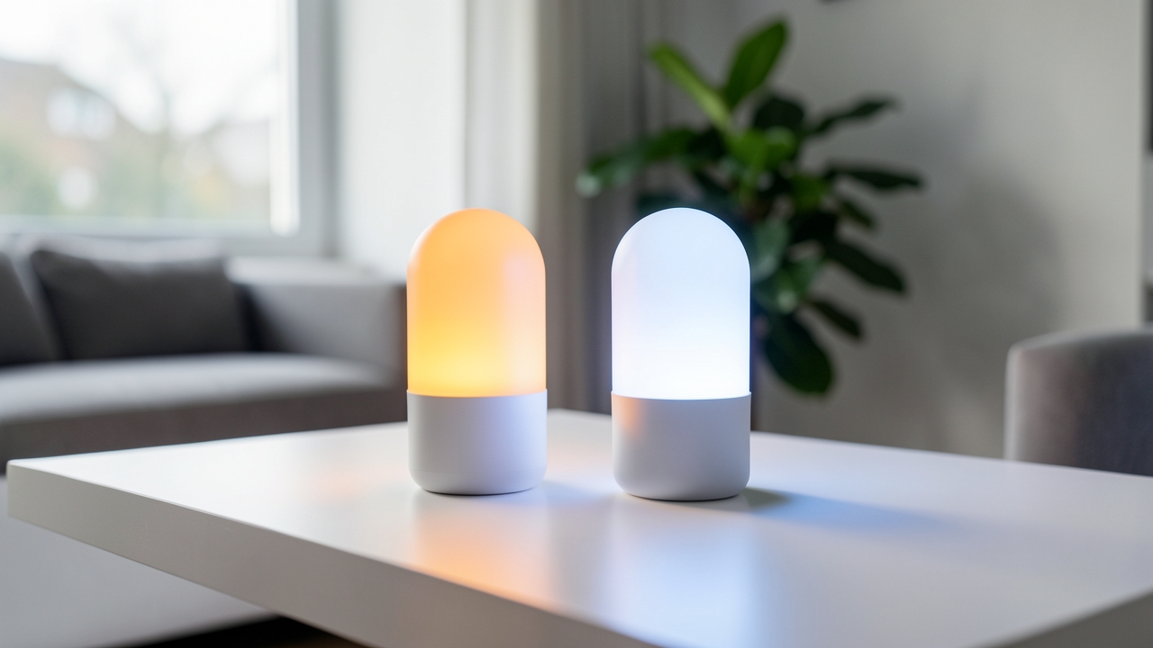 Philips Hue and Tapo smart bulbs compared side by side for UK smart bulb comparison in 2026