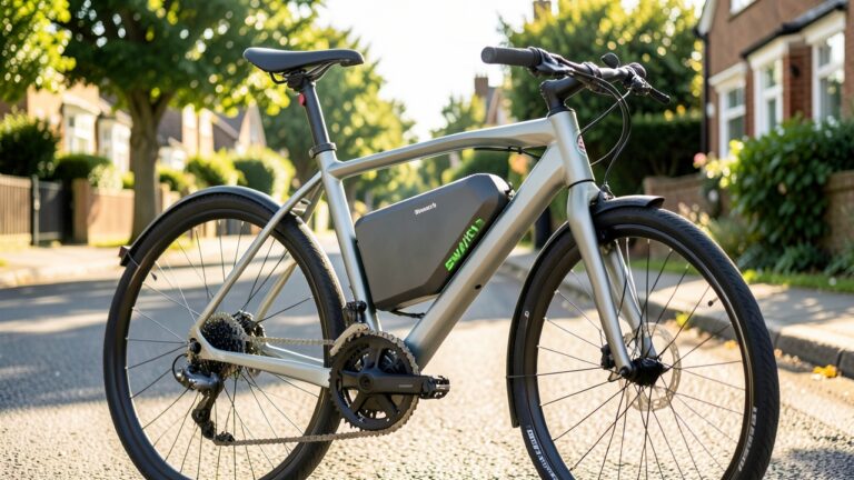 UK road legal e-bike kits comparison: Swytch battery and Bafang motor on a bicycle.