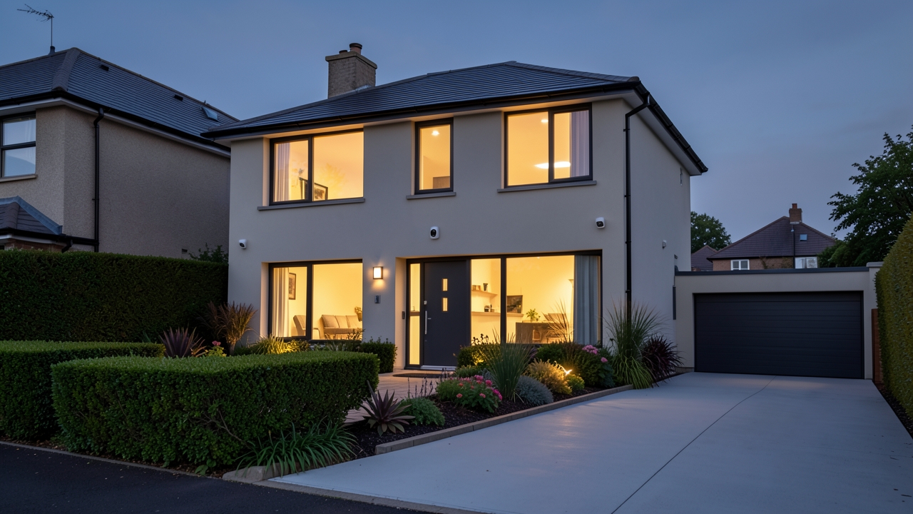 Smart home security systems UK installation on a residential property