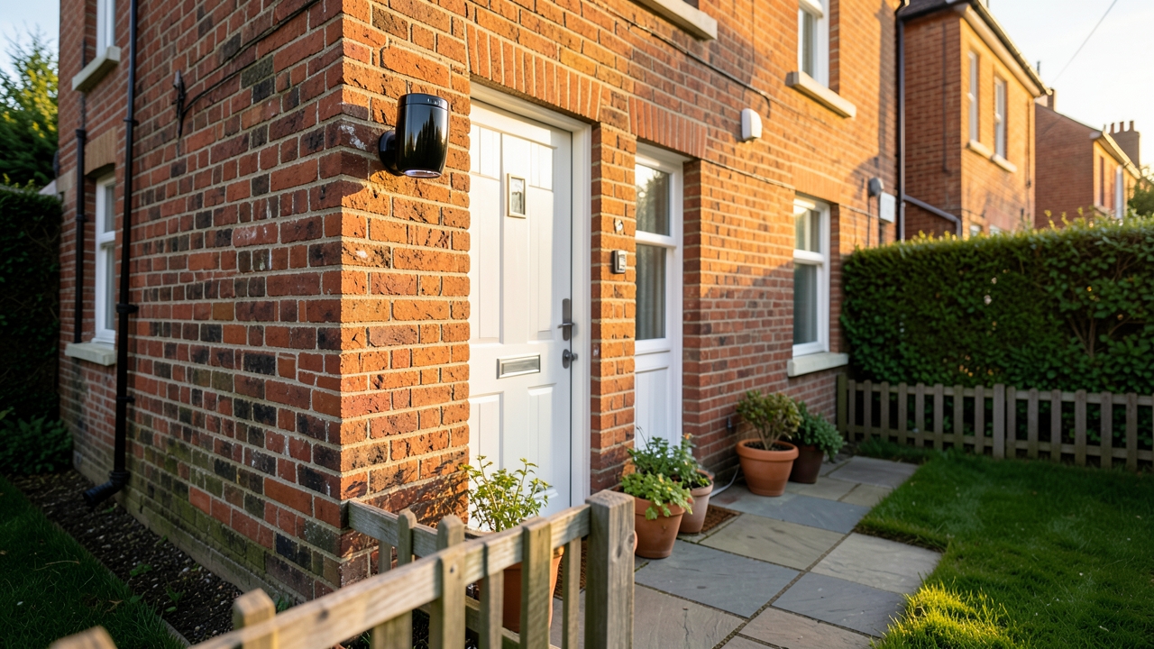 Best smart security camera UK mounted on a suburban home in 2026