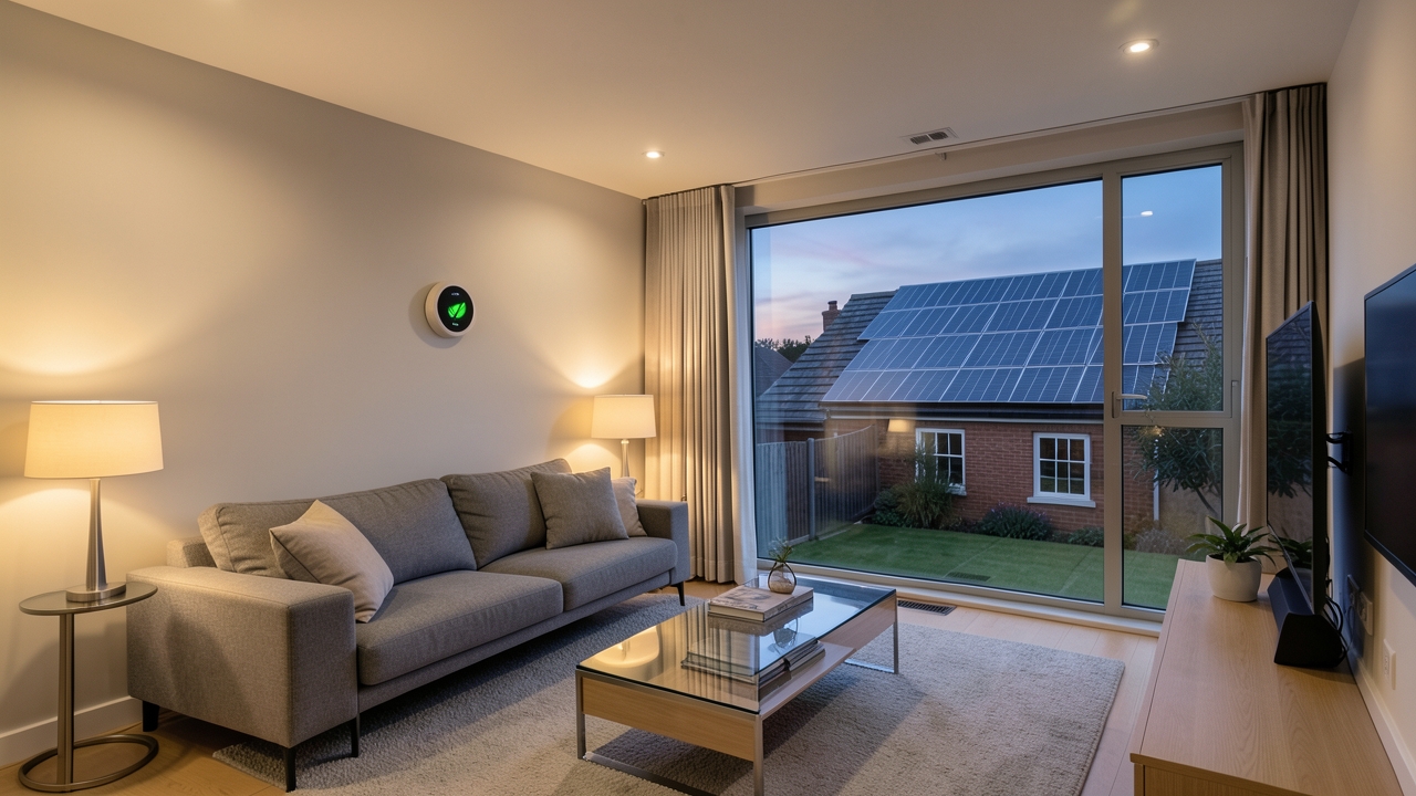 A Nest smart thermostat integrated with the Octopus Agile tariff in a UK home.
