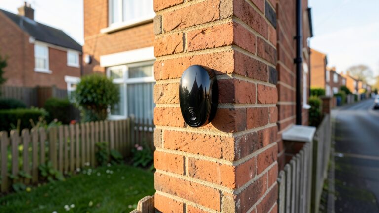 Smart doorbell camera on a UK suburban house showing smart doorbell privacy UK considerations